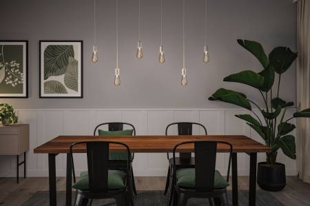 Bec LED Corn Rustic Shine, 230V, cu filament, 170lm, 4,2W, 1800K, flux luminos variabil în 3 pași, sticlă afumată [2]