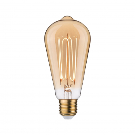 Bec LED Corn Rustic Shine, 230V, cu filament, 300lm, 4,2W, 1800K, flux luminos variabil în 3 pași, auriu [1]