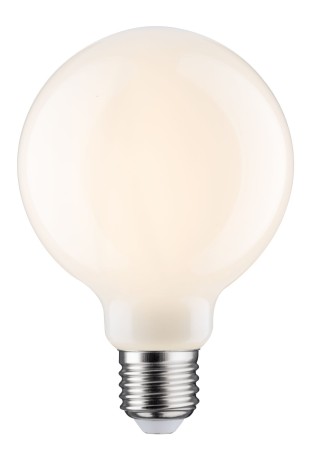 Bec LED cu filament G95 806lm E27 7,5W opal, cu flux luminos variabil 2700K 230V [1]