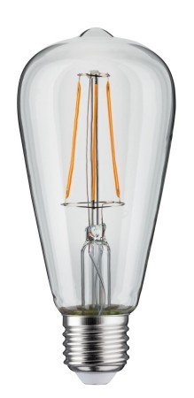 Bec LED cu filament ST64 806lm E27 7,5W clar, cu flux luminos variabil 2700K 230V [1]