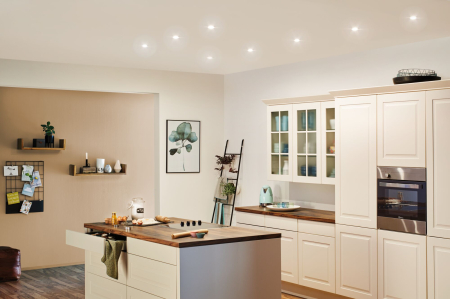 Bec LED Flat reflector 230V, standard GU10, 37mm, 550lm, 4.9W, 4000K, alb Signal [2]