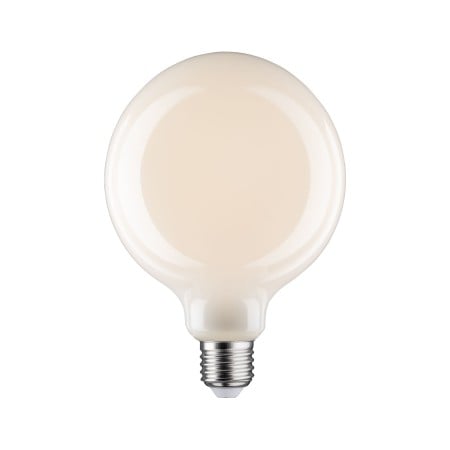 Uzuale - Bec LED G125 cu filament 470lm E27 2700K opal 6W 230V, cu flux luminos variabil