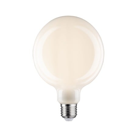 Uzuale - Bec LED G125 cu filament 806lm E27 2700K opal 7W 230V, cu flux luminos variabil