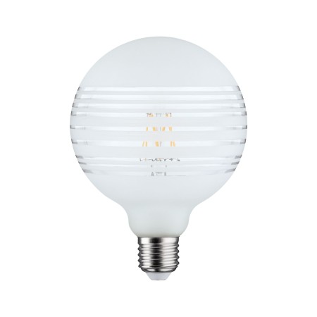 Bec LED G125 cu inel oglindă alb mat 470lm E27 2600K 230V, cu flux luminos variabil [1]