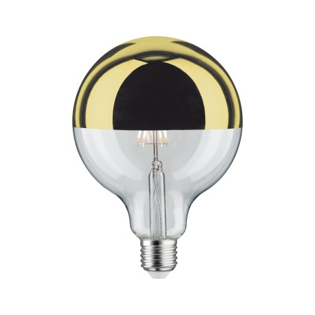 Decorative - Bec LED G125 cu oglindă 600lm E27 2700K 6,5W 230V auriu, cu flux luminos variabil