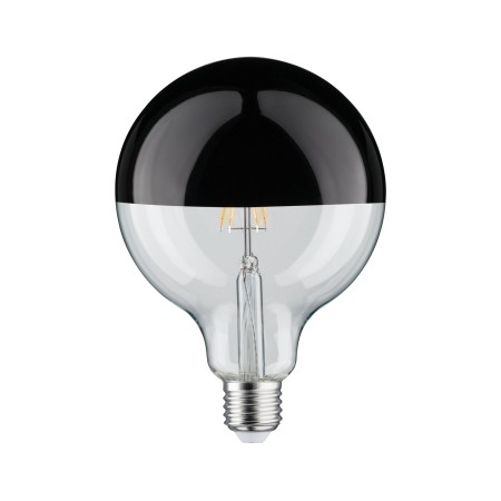 Bec LED G125 cu oglindă 600lm E27 2700K 6,5W 230V, negru lucios, cu flux luminos variabil [1]