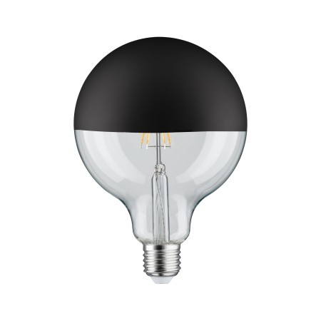 Bec LED G125 cu oglindă 600lm E27 2700K 6,5W 230V, negru mat, cu flux luminos variabil [1]