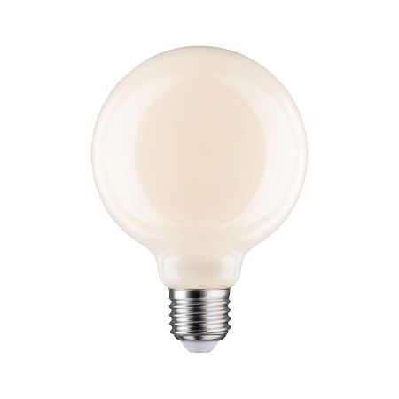 Uzuale - Bec LED G95 cu filament 470lm E27 2700K opal 6W 230V, cu flux luminos variabil