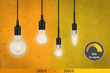 Bec LED G95 cu filament 806lm E27 7W dim to warm 1800-3000K 230V [3]