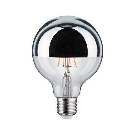 Bec LED G95 cu oglindă 600lm E27 2700K 6,5W 230V, argintiu, cu flux luminos variabil [1]