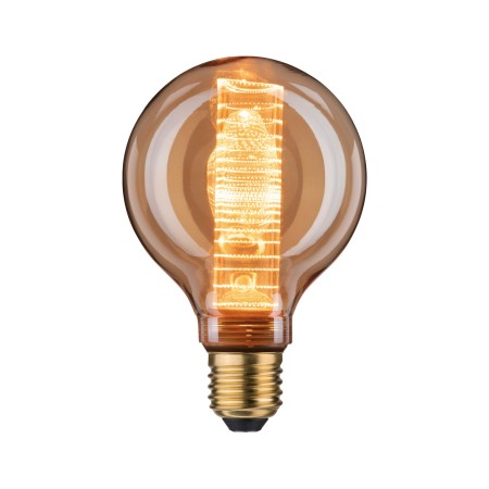 Becuri LED - Bec LED G95 Inner Glow cu inele 200lm E27 auriu 1800K