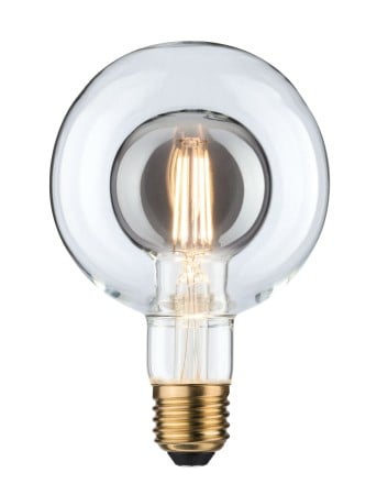 Becuri LED - Bec LED G95 Inner Shape 270lm, sticlă afumată, cu flux luminos variabil 4W E27 2700K 230V