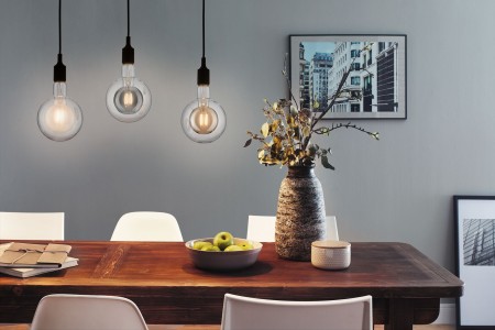 Bec LED G95 Inner Shape 270lm, sticlă afumată, cu flux luminos variabil 4W E27 2700K 230V [2]