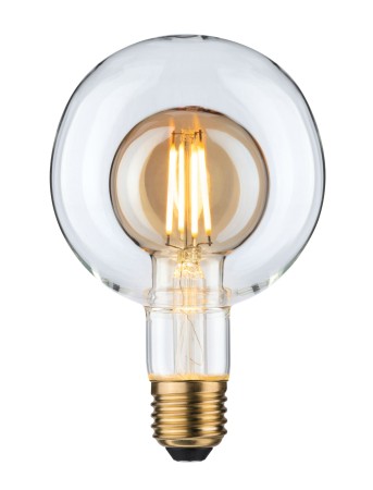 Decorative - Bec LED G95 Inner Shape 400lm auriu, cu flux luminos variabil 4W E27 2700K 230V