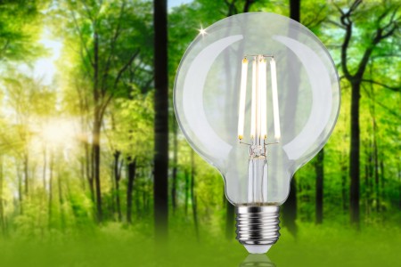 Bec LED glob G95, cu filament, Eco-Line, 230V, E27, 840lm, 4W, 3000K, clar [2]