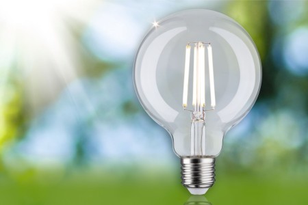 Bec LED glob G95, cu filament, Eco-Line, 230V, E27, 840lm, 4W, 4000K, clar [3]