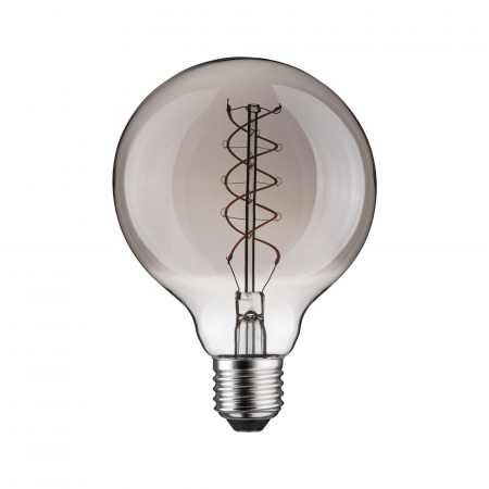 Bec LED Globe Rustic Shine, 230V, cu filament, 170lm, 4,2W, 1800K, cu flux luminos variabil în 3 pași, sticlă afumată [1]