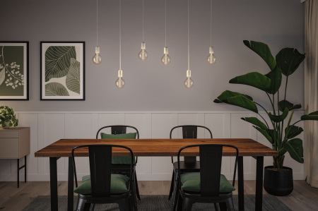 Bec LED Globe Rustic Shine, 230V, cu filament, 170lm, 4,2W, 1800K, cu flux luminos variabil în 3 pași, sticlă afumată [2]