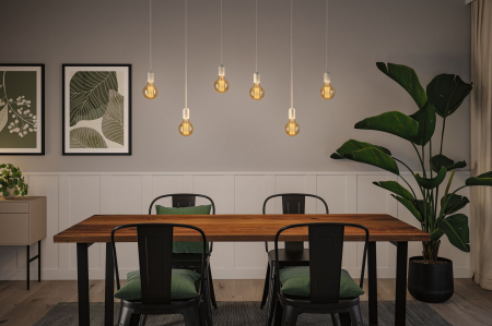 Bec LED Globe Rustic Shine, 230V, cu filament, 300lm, 4,2W, 1800K, flux luminos variabil în 3 pași, auriu [3]