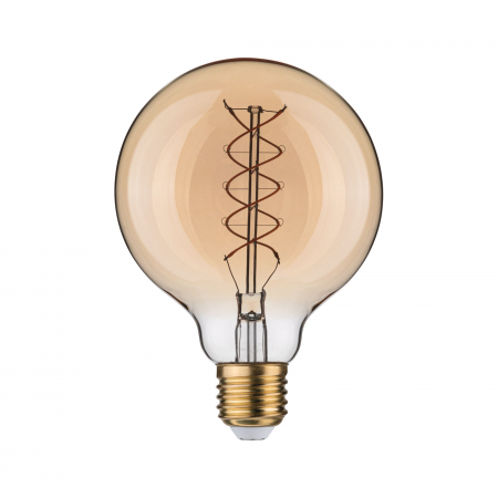 Impachetare simplă - Bec LED Globe Rustic Shine, 230V, cu filament, 300lm, 4,2W, 1800K, flux luminos variabil în 3 pași, auriu