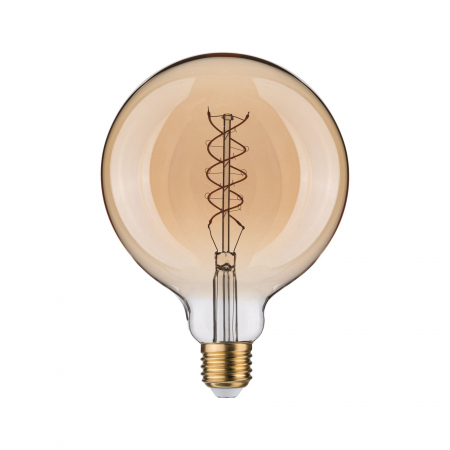 Impachetare simplă - Bec LED Globe Rustic Shine, 230V, cu filament, 300lm, 4,2W, 1800K, flux luminos variabil în 3 pași, auriu