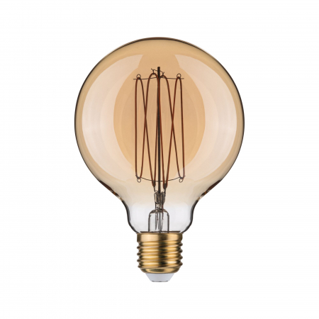 Impachetare simplă - Bec LED Globe Rustic Shine, 230V, cu filament, 300lm, 4,2W, 1800K, flux luminos variabil în 3 pași, auriu