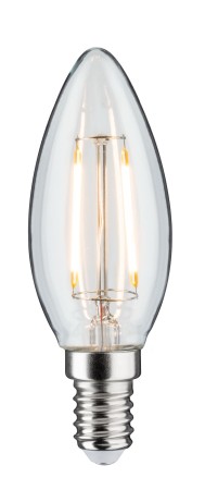 Becuri LED - Bec LED lumânare, cu filament, 230V, E14, 250lm, 2,6W, 2700K, clar