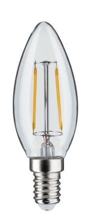 Bec LED lumânare, cu filament, 230V, E14, 250lm, 2,6W, 2700K, clar [1]