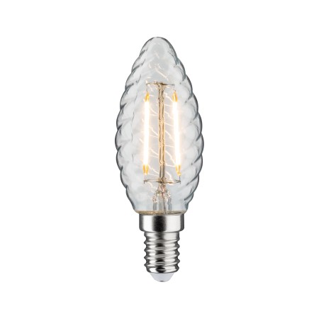 Decorative - Bec LED lumânare, răsucit 450lm E14 4,7W clar 2700K 230V