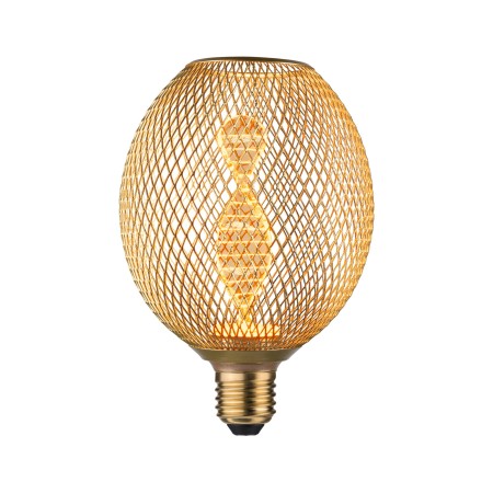 Impachetare simplă - Bec LED Metallic Glow, 230V, E27, Helix, 110lm, 3,5W, 1800K, bronz