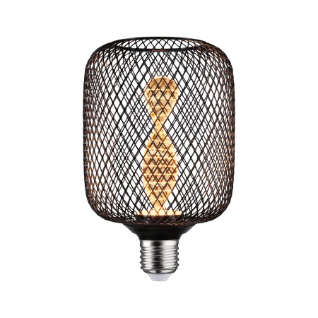 Impachetare simplă - Bec LED Metallic Glow, 230V, Zyl Helix, E27, 110lm, 3,5W, 1800K, negru