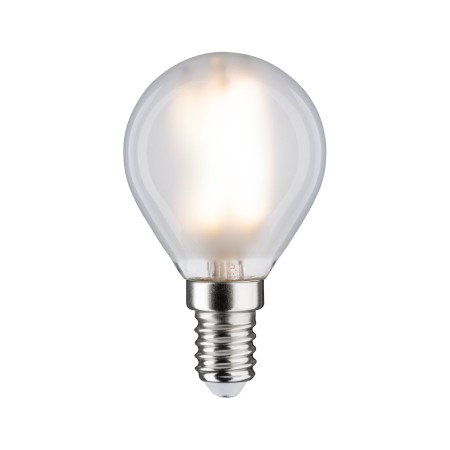 Impachetare simplă - Bec LED miniglob, cu filament, 230V, E14, 470lm, 5W, 4000K, cu flux luminos variabil, mat