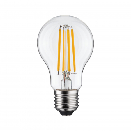 Impachetare simplă - Bec LED pară Eco-Line, 230V, cu filament, E27, 1521lm, 8.2W, 3000K, cu flux luminos variabil în 3 pași, clar