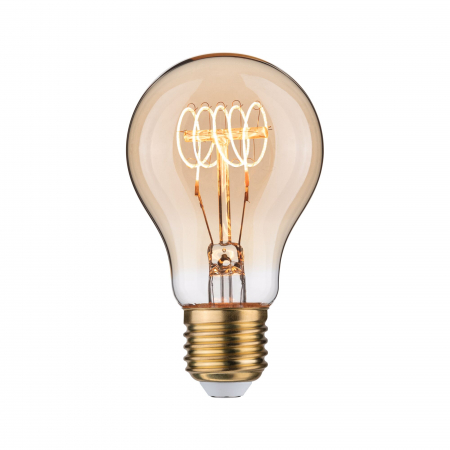 Bec LED pară, Rustic Shine, 230V, 300lm, 4,5W, 1800K, flux luminos variabil în 3 pași, auriu [1]