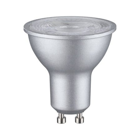 Impachetare simplă - Bec LED reflector GU10 460lm 2700K 36° crom mat 7W 230V RAL9004, cu flux luminos variabil