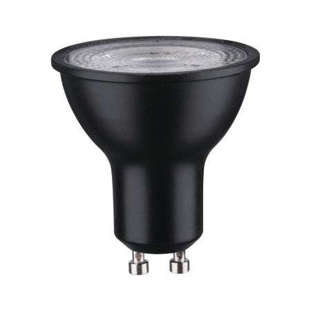 Impachetare simplă - Bec LED reflector GU10 460lm 2700K 36° negru mat 7W 230V RAL9004, cu flux luminos variabil