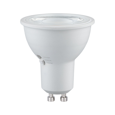 Bec LED reflector, GU10, DIP Switch, 650lm, 6,9W, 2700 - 4000K, alb Signal, flux luminos variabil [5]