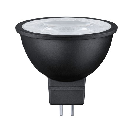 Bec LED reflector GU5,3 445lm 2700K 36° negru mat 6,5W 12V RAL9004, cu flux luminos variabil