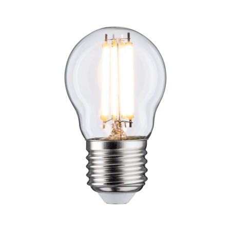 Impachetare simplă - Bec LED sferic cu filament 800lm E27 2700K 6,5W clar 230V, cu flux luminos variabil