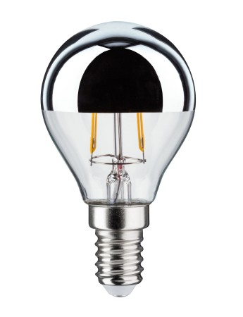 Bec LED sferic cu oglindă 220lm E14 2700K 2,6W 230V argintiu [1]