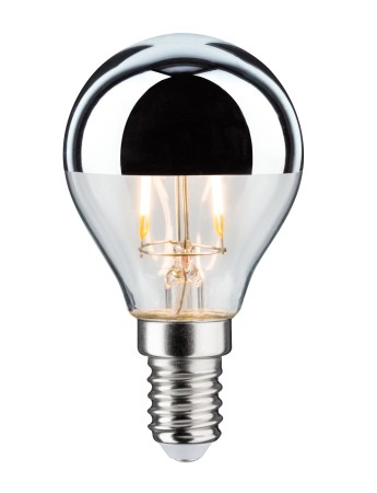 Becuri LED - Bec LED sferic cu oglindă 220lm E14 2700K 2,6W 230V argintiu