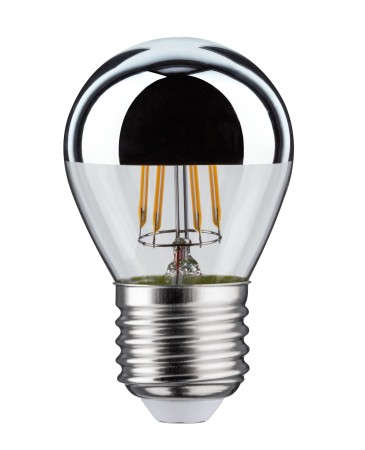Bec LED sferic cu oglindă 360lm E27 2700K 4,8W 230V argintiu [1]