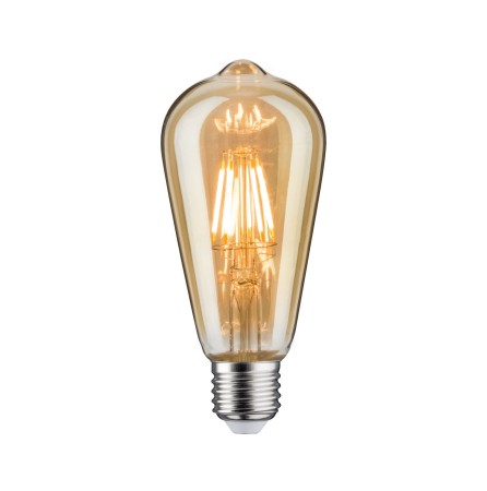 Becuri LED - Bec LED Vintage Rustika 6W E27 230V auriu, cu flux luminos variabil 1700K