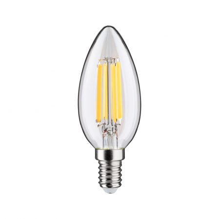 Bec lumânare Eco-Line 230 V cu filament LED, E14, 98mm, 525lm, 2,5W, 3000K, clar [1]