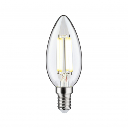 Bec lumânare Eco-Line 230 V cu filament LED, E14, 98mm, 525lm, 2,5W, 4000K, clar [1]