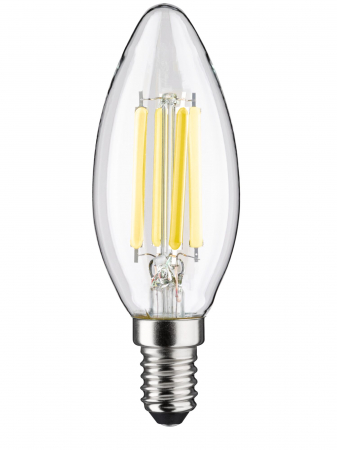 Bec lumânare LED Eco-Line, 230V, cu filament, E14, 840lm, 4W, 4000K, clar [1]