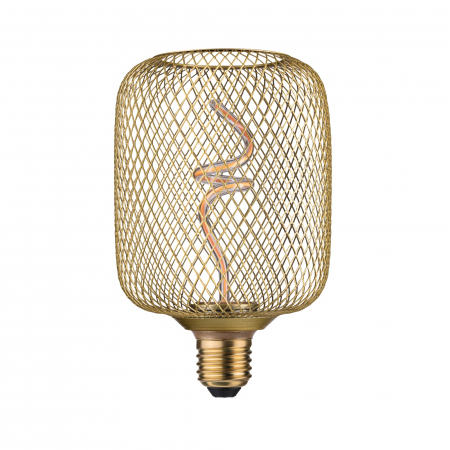 Impachetare simplă - Bec Metallic Glow, 230V, standard LED, 180lm, 4W, 1800K, bronz, cu flux luminos variabil