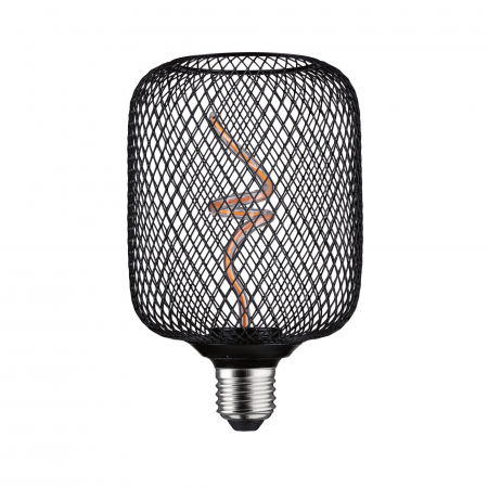 Bec Metallic Glow, 230V, standard LED, 180lm, 4W, 1800K, negru, cu flux luminos variabil [1]
