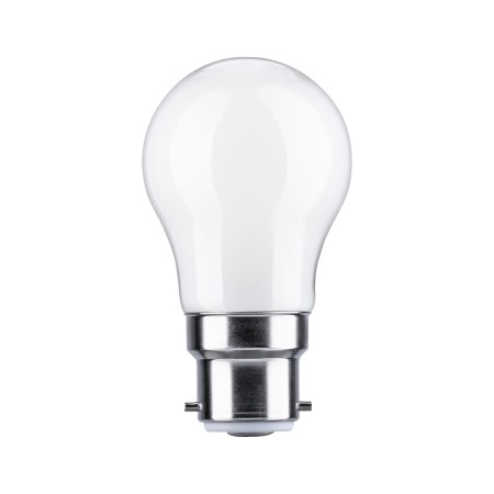 Impachetare simplă - Bec Miniglob LED B22d, 230V, 470lm, 4,7W, 2700K, Opal, cu flux luminos variabil