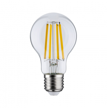 Seturi de becuri - Bec pară Eco-Line, 230V, cu filament LED, E27, 840lm, 4,5W, 3000K, clar, cu flux luminos variabil